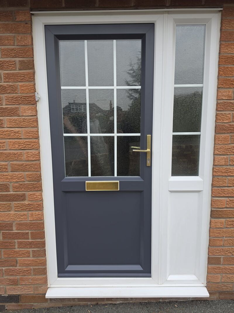 Professional UPVC door spray finish by DP Coatings