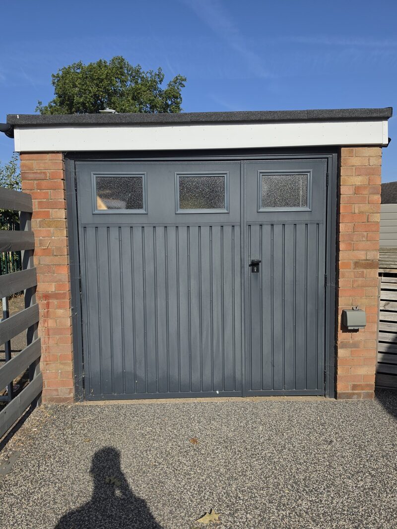 Before: Garage door